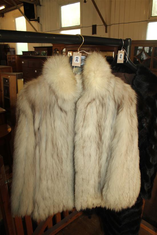 White fox jacket